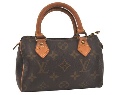 Authentic Louis Vuitton Monogram Mini Speedy Hand Bag Purse M41534 LV 2519M | eBay US