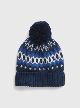 Pom-Pom Fair Isle Beanie | Gap (US)