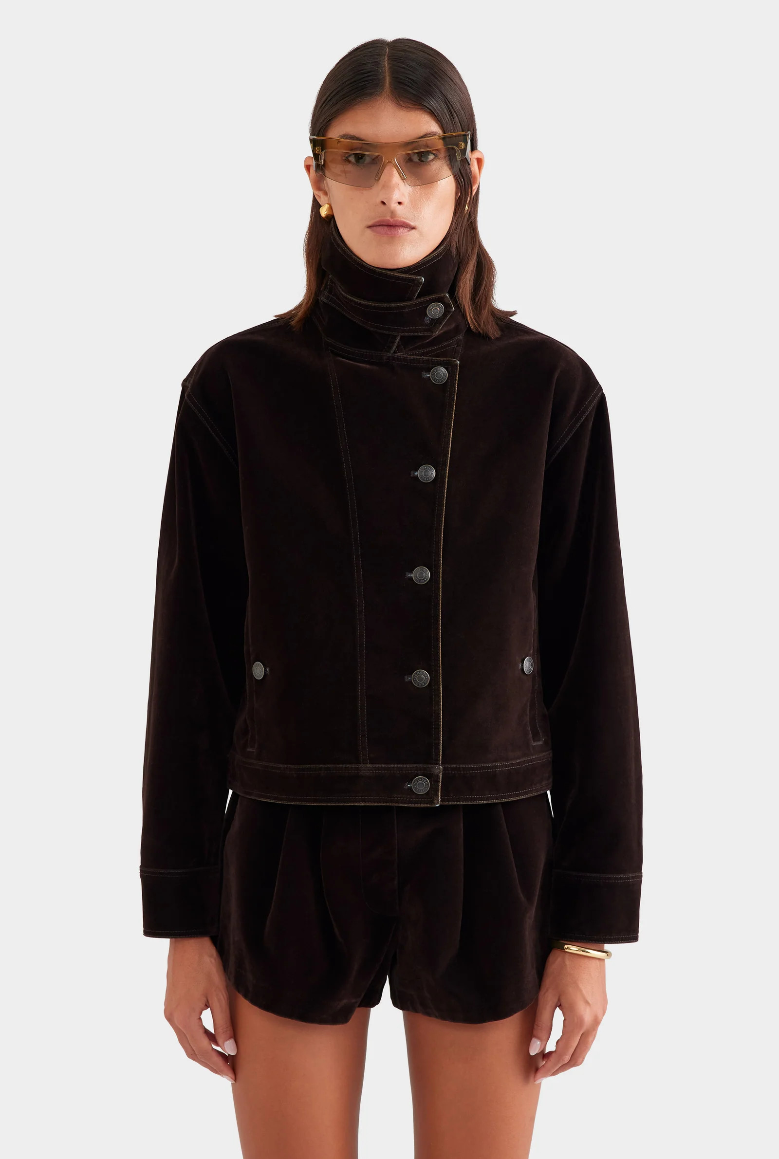 Flocked Cotton Jacket | Venroy AU