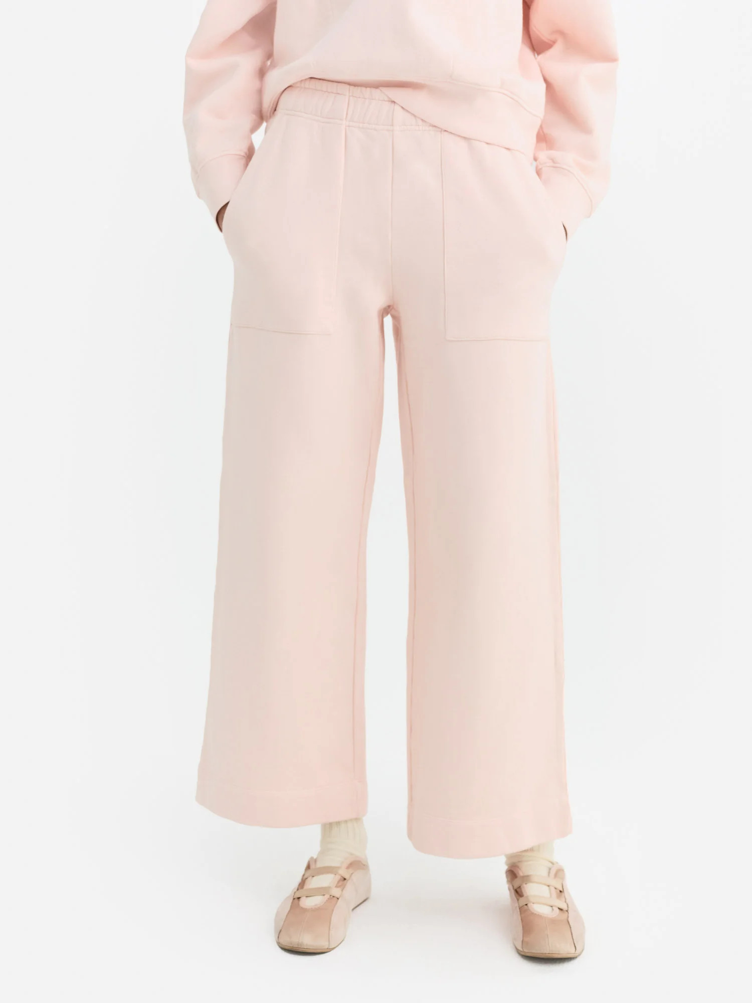 Organic Fleece Wide Leg Pant | MATE The Label