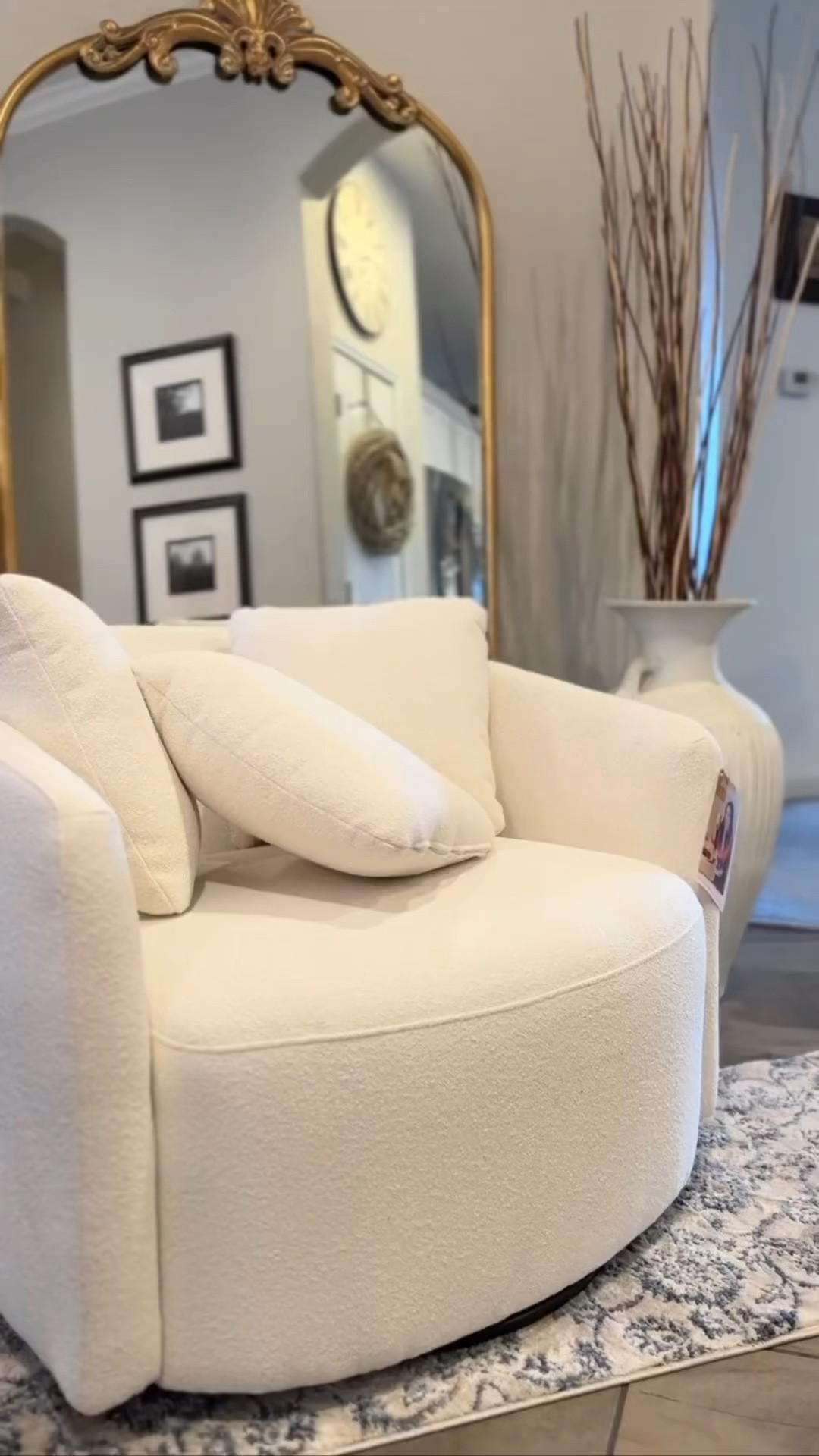 The Beautiful Drew Chair!!! #walmart #walmarthome $298 Boucle chair at its best ❣️

#LTKhome #LTKFind