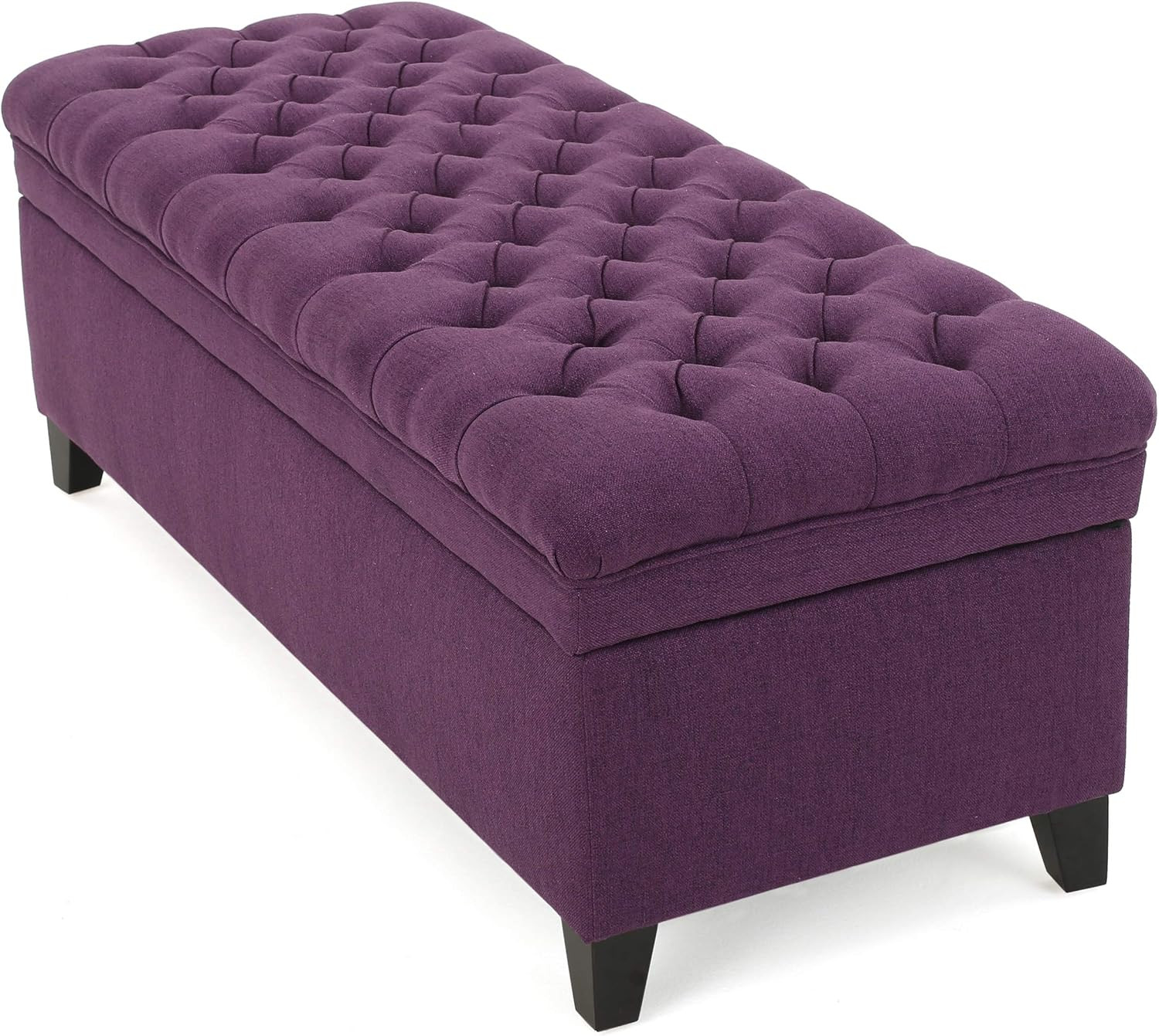 Christopher Knight Home Juliana Fabric Storage Ottoman, Purple | Amazon (US)