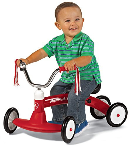 Radio Flyer Scoot About Ride On Tike for Ages 1-3, Four Wheels for Scooting Stability and Working Steering for Easy Indoor Outdoors Riding | Amazon (US)
