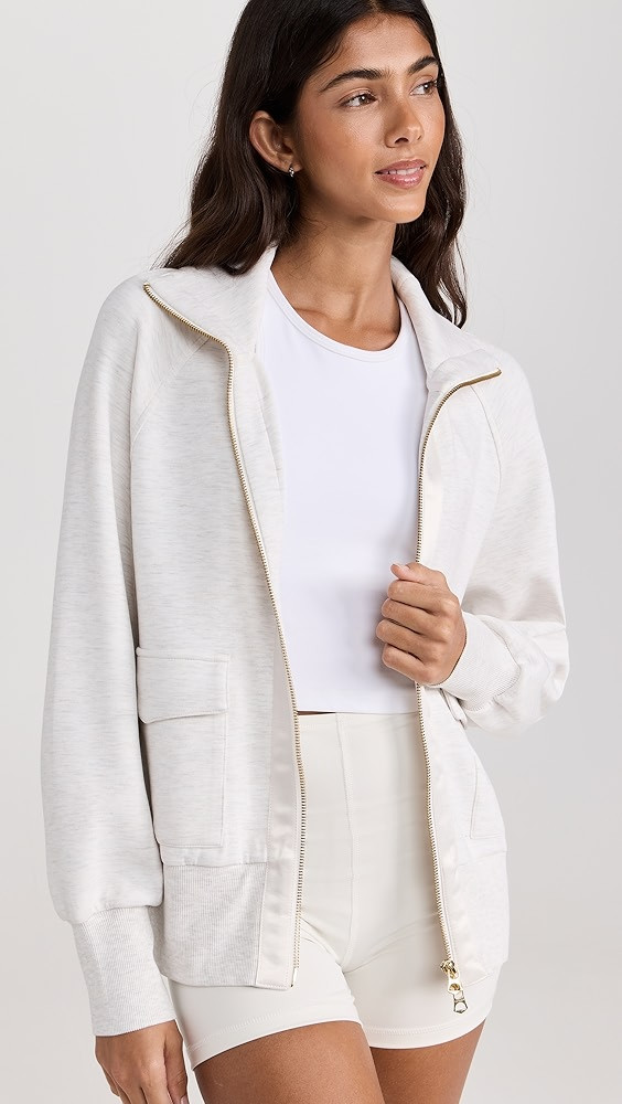 Varley Roxbury Zip Through Sweatshirt | Shopbop | Shopbop