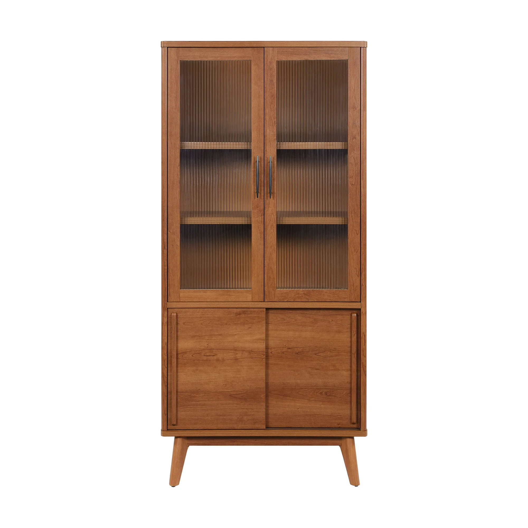 Better Homes & Gardens Greyson China Cabinet, Acorn Finish | Walmart (US)