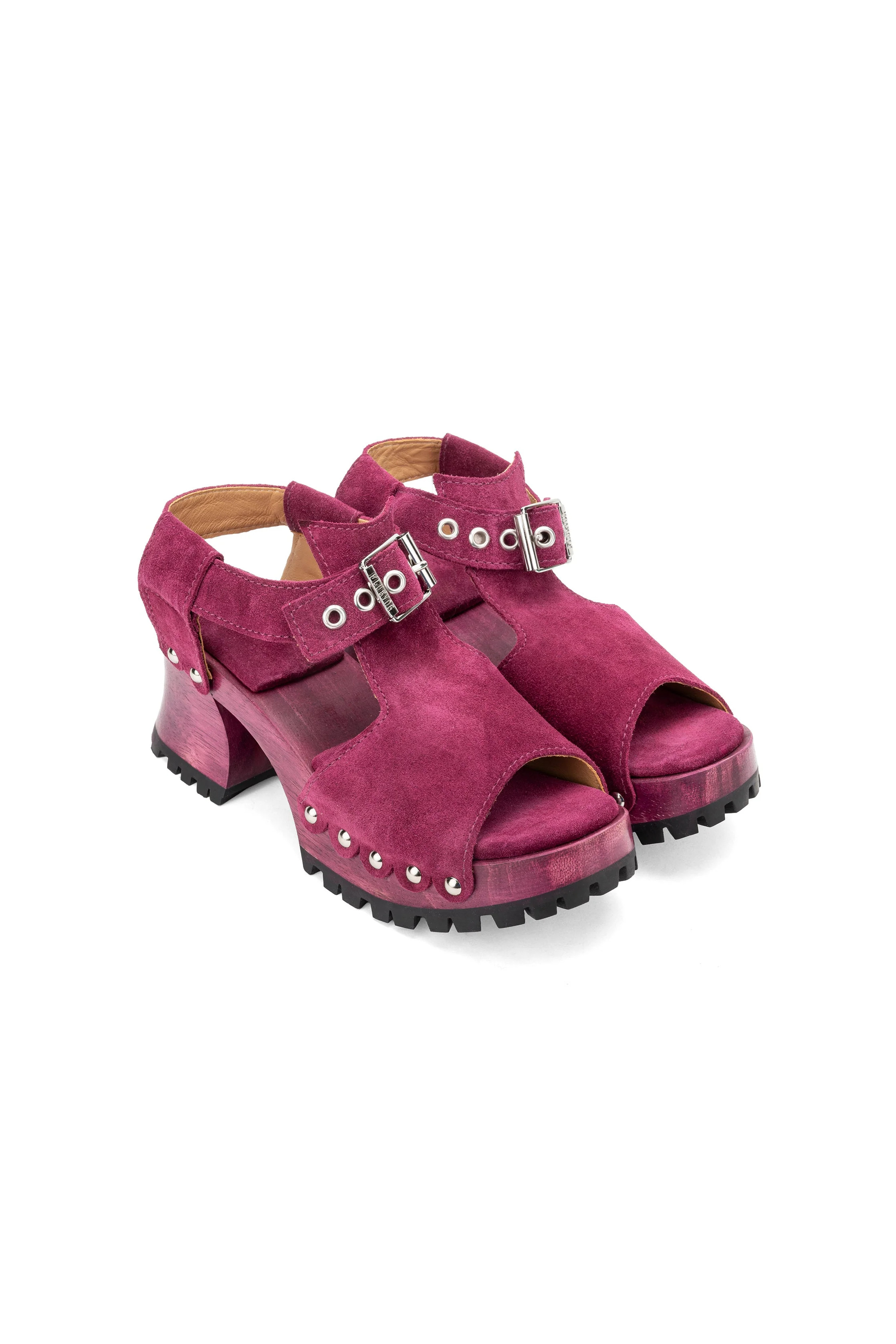 John Fluevog x Anna Sui Clog Sandals - Purple | Anna Sui