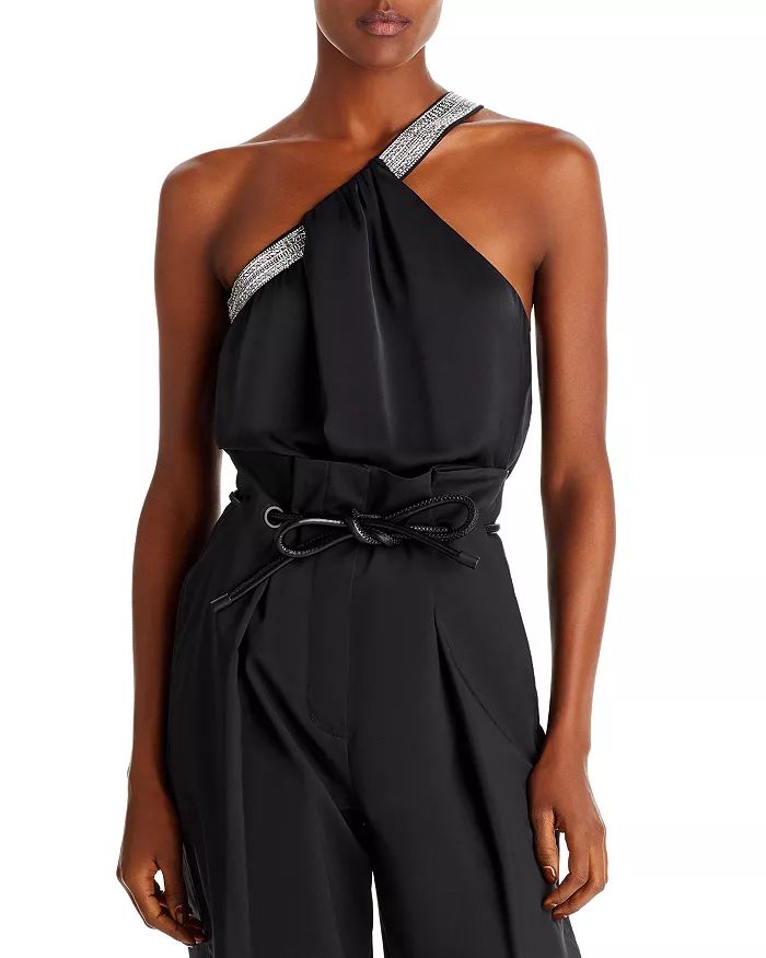Embellished One Shoulder Sleeveless Top | Bloomingdale's (US)