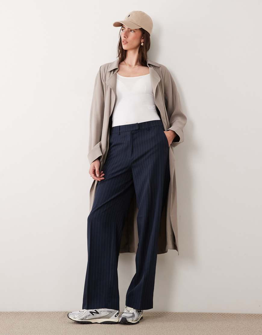ASOS DESIGN soft longline trench coat in mushroom-Gray | ASOS (Global)