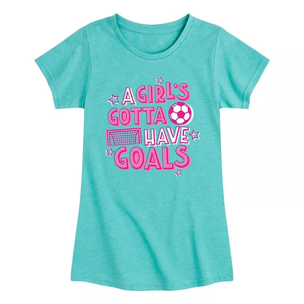 Girls 7-16 A Girl's Gotta Have Goals Graphic Tee | Kohl's