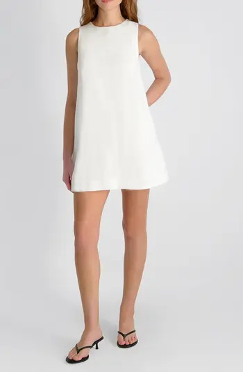 Copper Sleeveless Shift Minidress | Nordstrom