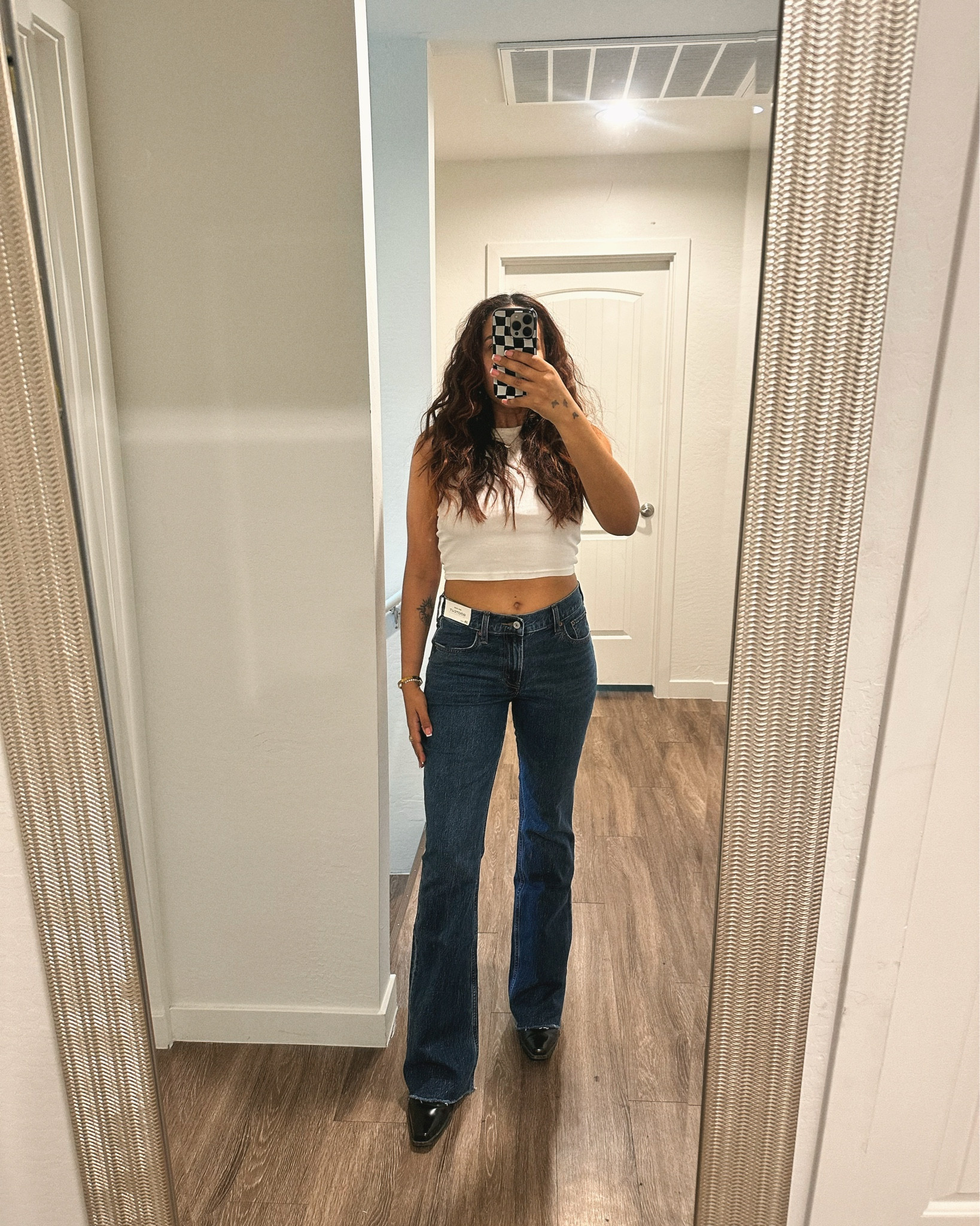 Found the perfect bootcut jeans from Abercrombie 

Wearing size 28 and long in length 

#LTKgrwm #LTKootd #LTKFestival