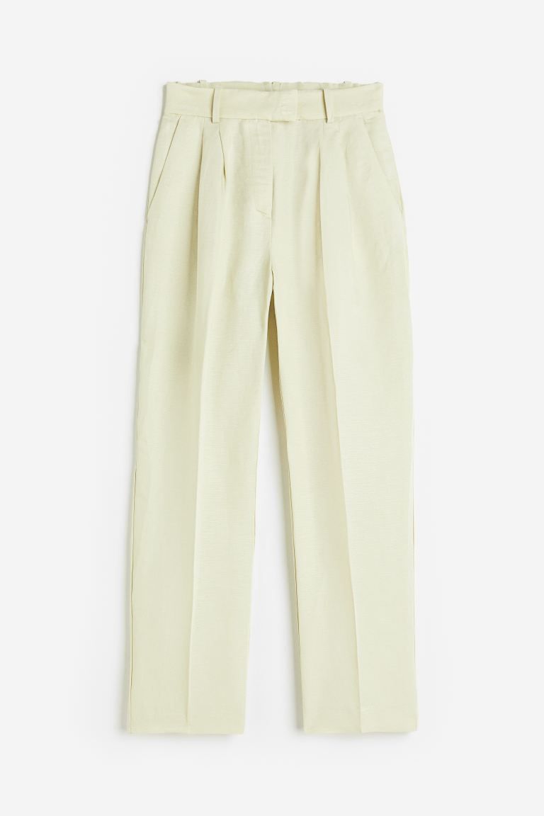 Tapered Linen-blend Pants | H&M (US + CA)