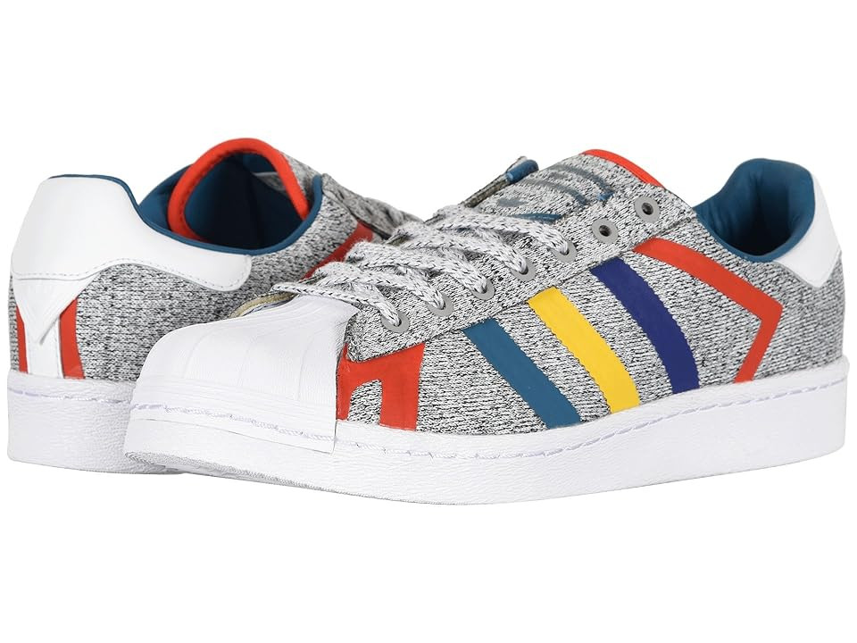adidas Superstar WM (LGREYH/REATEA/FTWWHT) Men's Shoes | Zappos