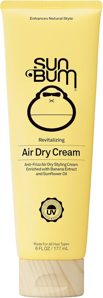 Sun Bum Revitalizing Air Dry Cream - Anti Frizz Styling Cream with Banana Extract and Sunflower O... | Amazon (US)
