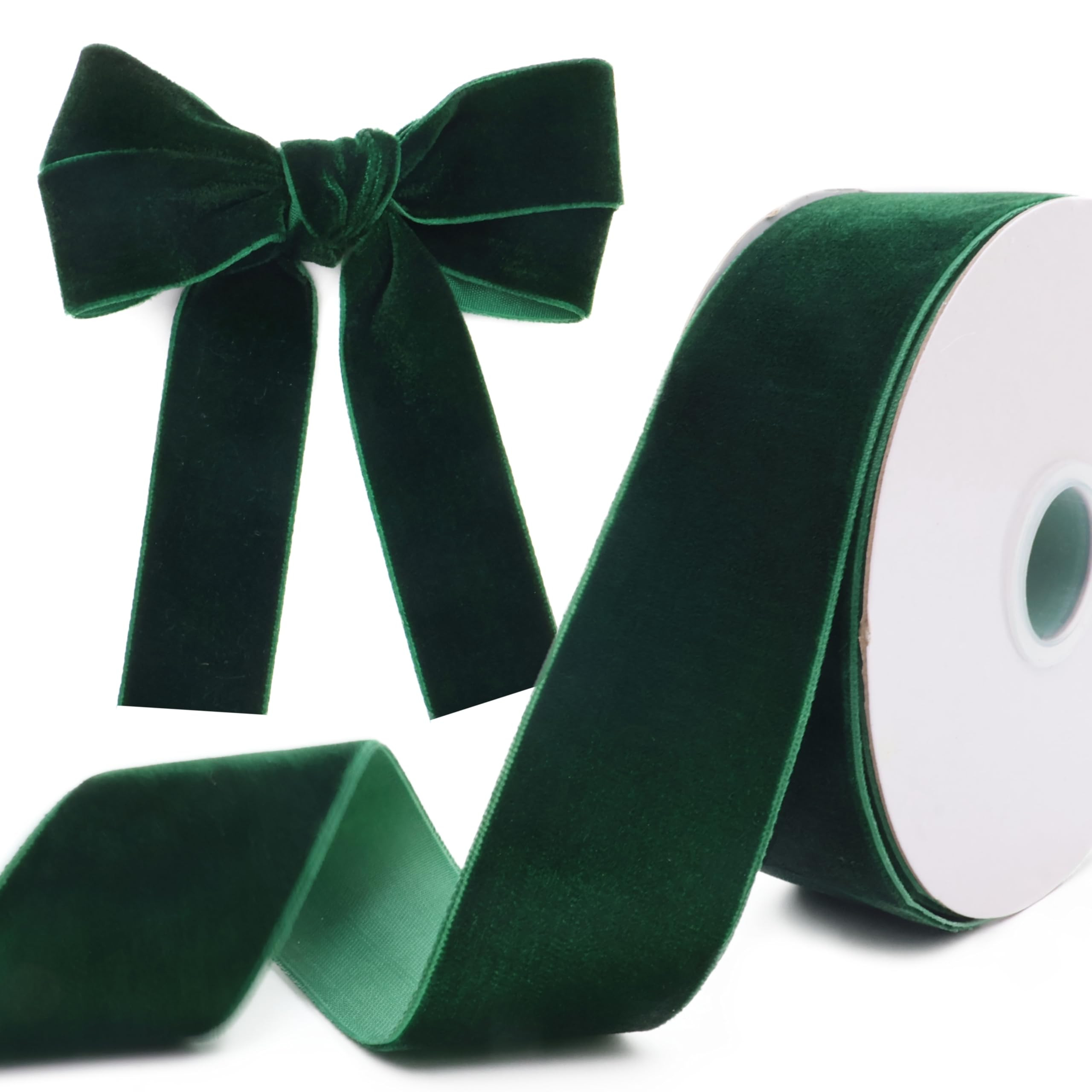 GXTIZAS Burgundy Velvet Ribbon Spool 1-1/2inch x 10 Yards Maroon Ribbon Single Face Velvet Trim f... | Amazon (US)