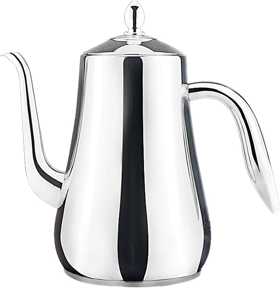 SANQIAHOME Stainless Steel Teapot with Infuser Silver 58Oz | Amazon (US)