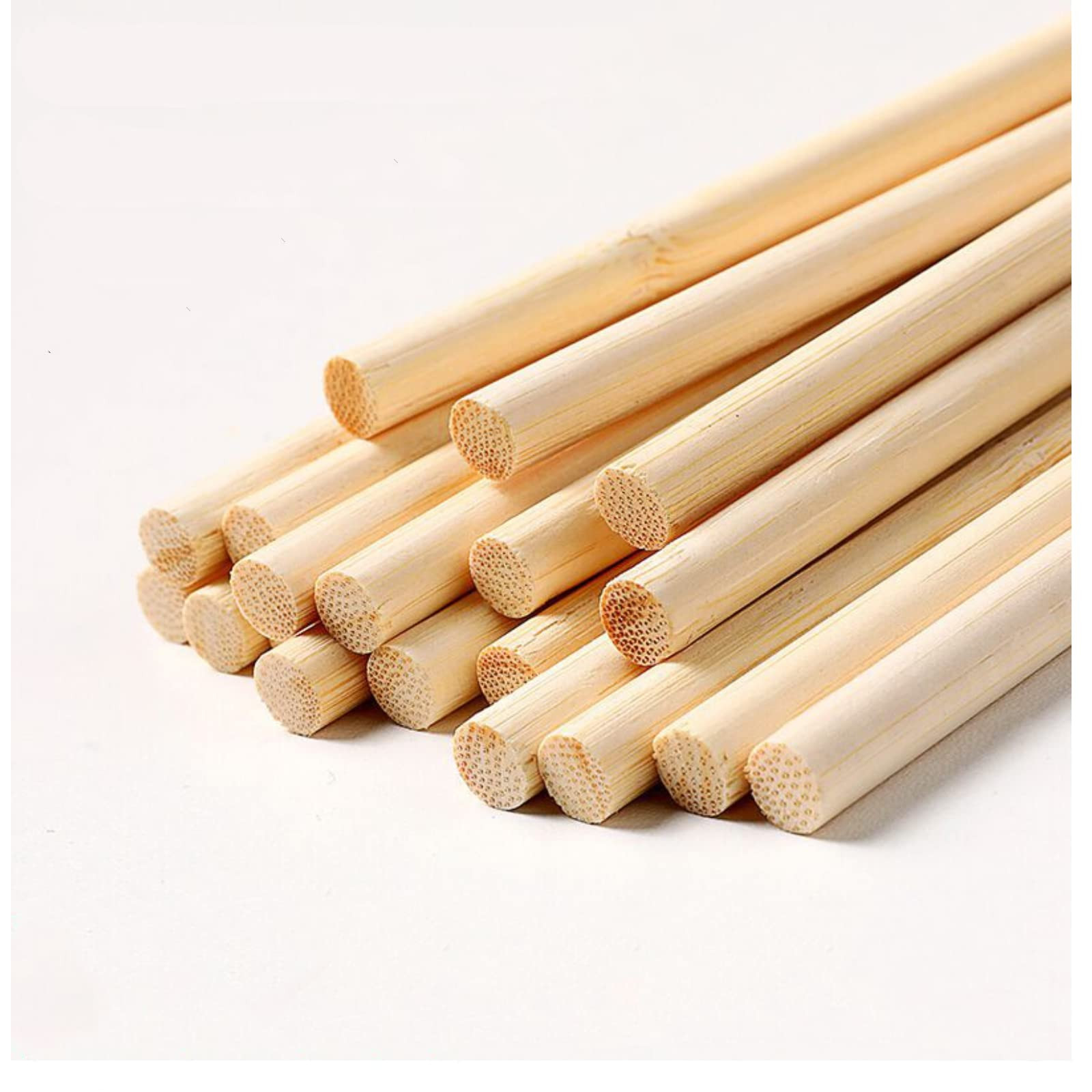 25 PCS Dowel Rods Wood Sticks Wooden Dowel Rods - 3/8 x 48 Inch Unfinished Bamboo Sticks - for Cr... | Amazon (US)