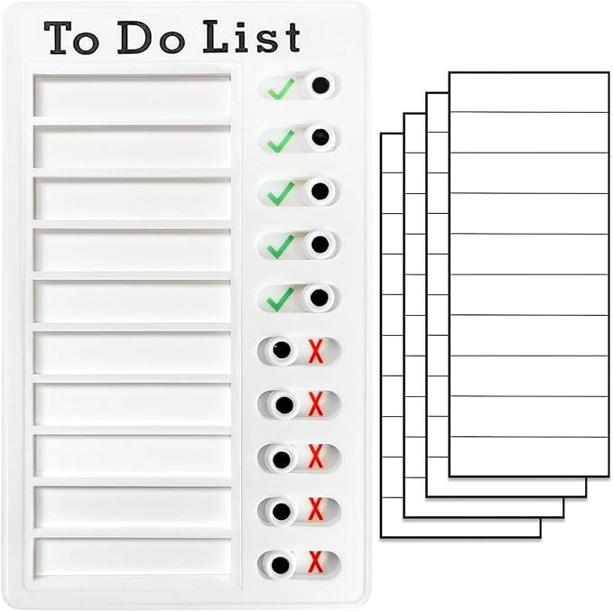Chore Chart To Do List Adhd Tools for Kids and Adults Sliding Morning Routine Chart for Kids Deta... | Amazon (US)