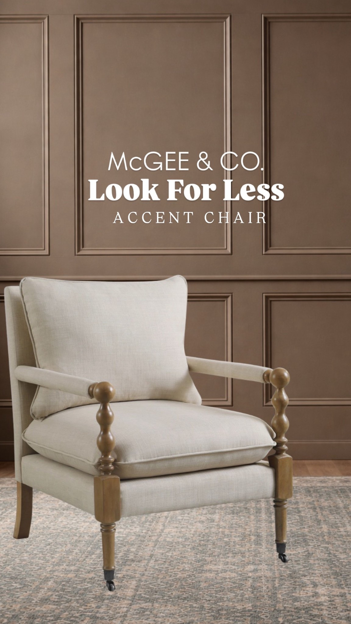 ✨ Designer Look for Less ✨
This McGee & Co–inspired accent chair gives you that timeless, high-end feel without the designer price tag. The neutral upholstered fabric, turned wood arms, and classic silhouette make it perfect for a living room accent chair, bedroom reading nook, or home office seating.

It’s one of those pieces that works with modern traditional, English cottage, and classic transitional spaces—aka a forever chair 🤍

👉 Tap to shop this affordable designer-style accent chair

McGee and Co look for less, affordable accent chair, neutral upholstered accent chair, living room accent chair, bedroom chair decor, modern traditional furniture, cottage style chair, budget home decor finds, designer inspired furniture, LTK home finds, Wayfair, Walmart, Amazon

#LTKHome #LTKFindsUnder100 #LTKSaleAlert