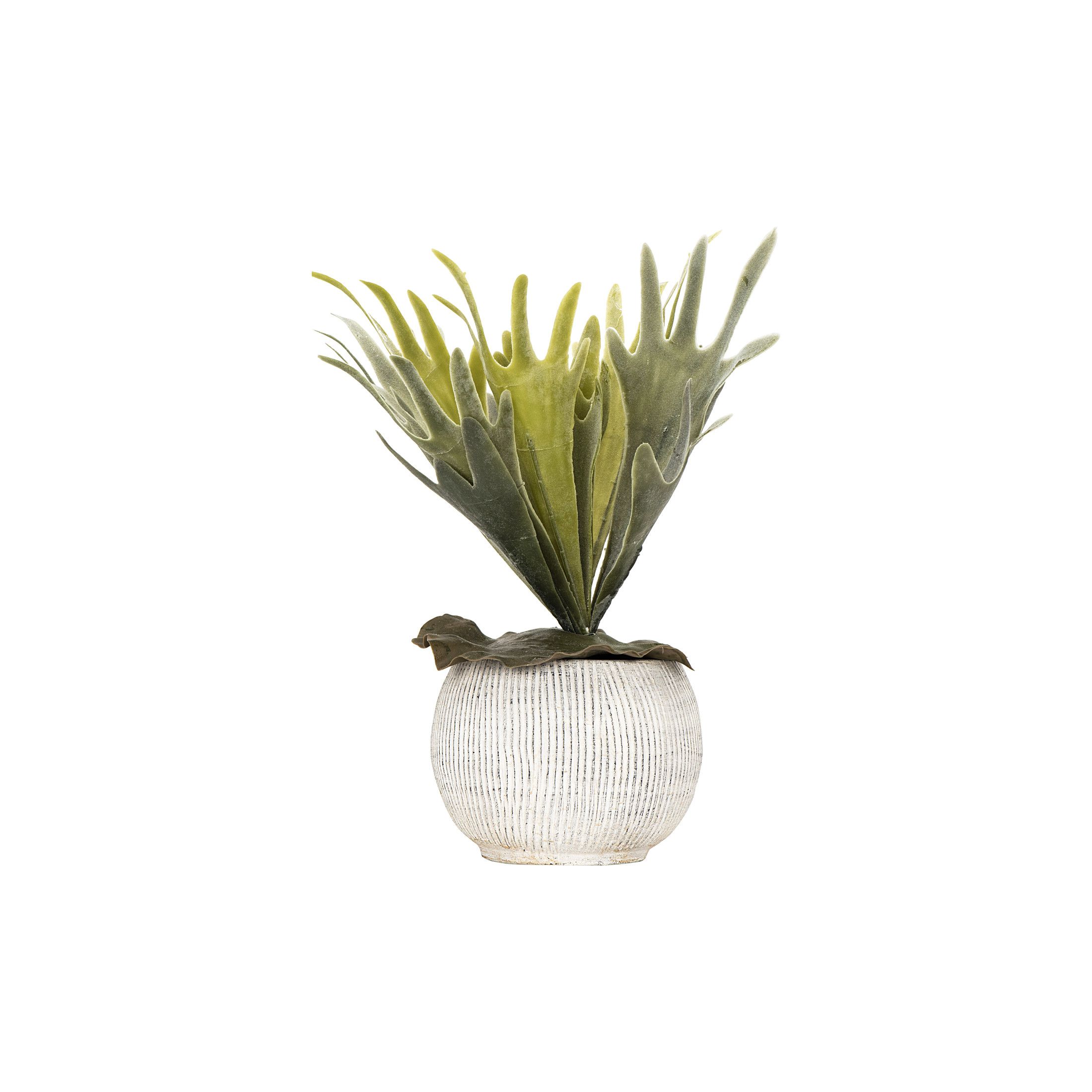 Creative Co-Op Distressed Cream Terracotta Planter with Fluted Texture | Walmart (US)