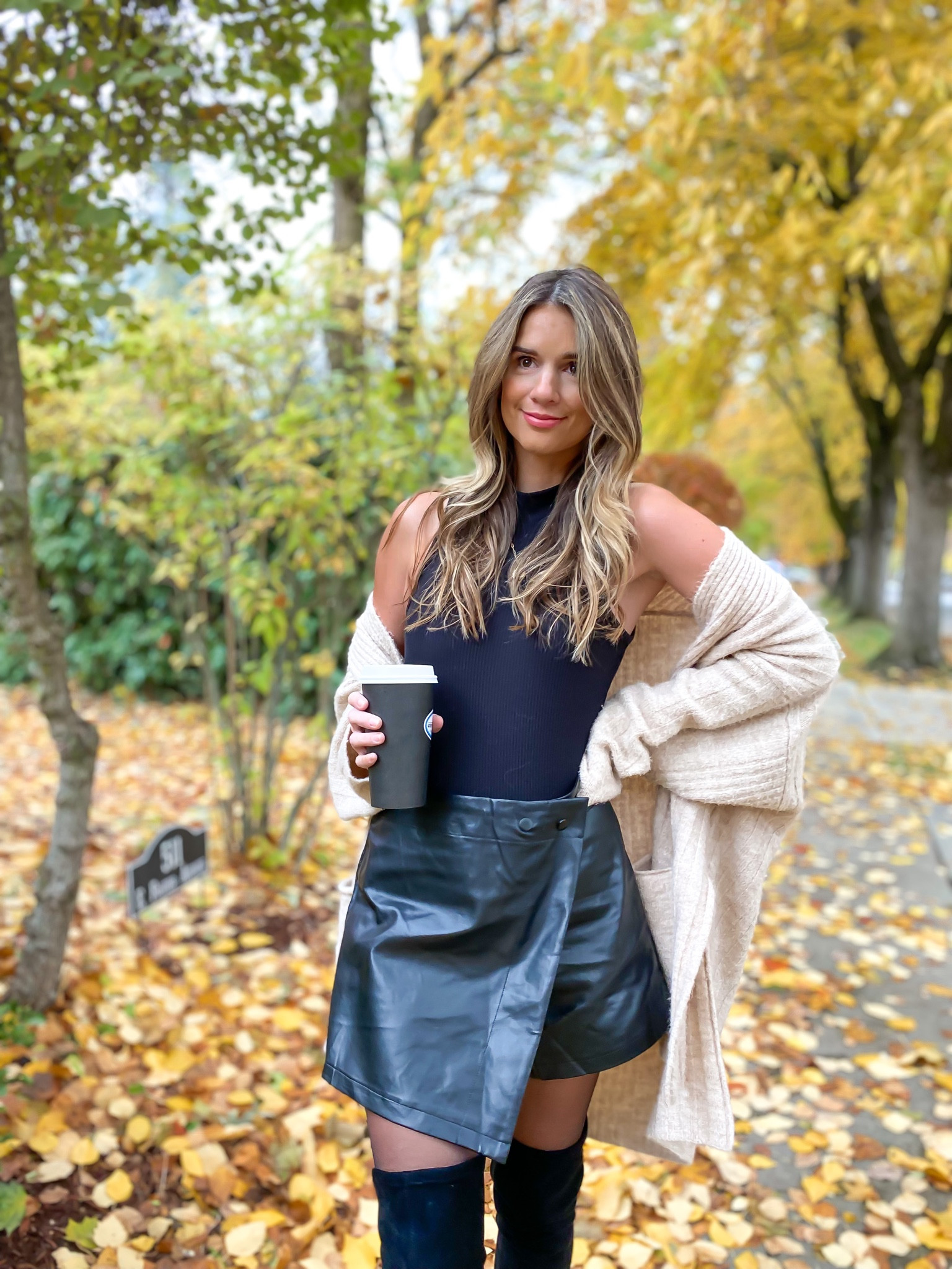 Vegan Leather Skort is from Irving St. Collection. 

Leather skort, fall outfits, mock neck bodysuit, black bodysuit, holiday outfit, date night outfit, ootd

#LTKunder50 #LTKunder100