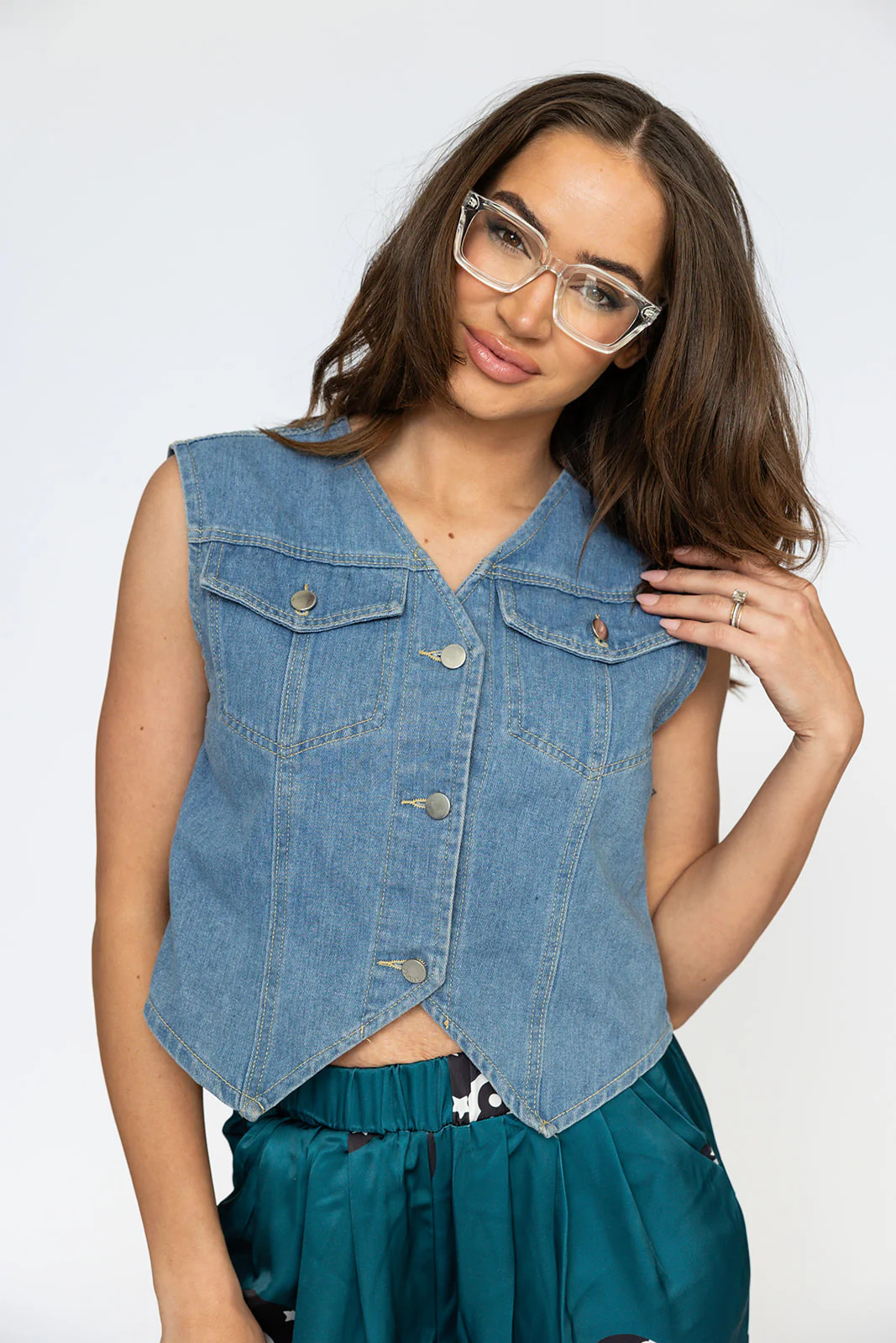 She's a Baddie Denim Vest | WKNDchasers
