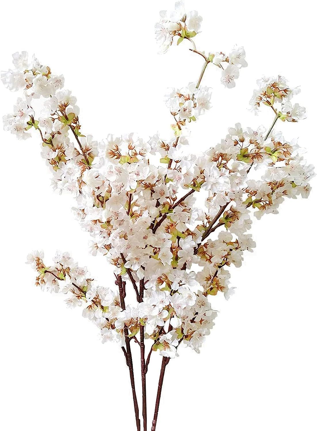 Artificial Cherry Blossom Branches, Cherry Blossom Stems for Tall Vase, Cherry Blossom Tree for H... | Amazon (US)