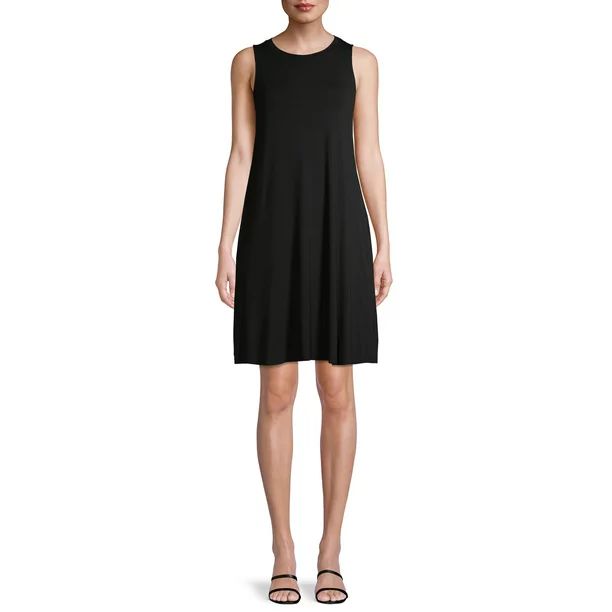 Time and Tru Women's Sleeveless Knit Dress | Walmart (US)