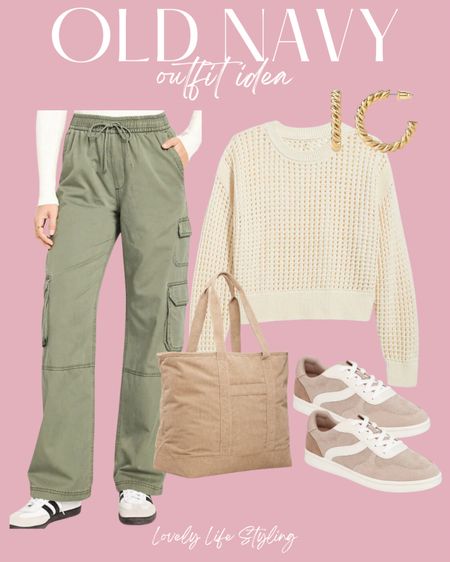 Old navy outfit idea
Cargo pants on sale for $30!
Spring transition outfit 
Casual outfit 
Teacher outfit 
Sneakers 
Travel outfit 


#LTKfindsunder50 #LTKover40 #LTKsalealert