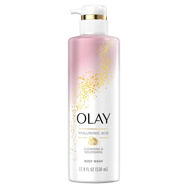 Olay Cleansing & Nourishing Body Wash with Vitamin B3 and Hyaluronic Acid, 17.9 fl oz - Walmart.c... | Walmart (US)