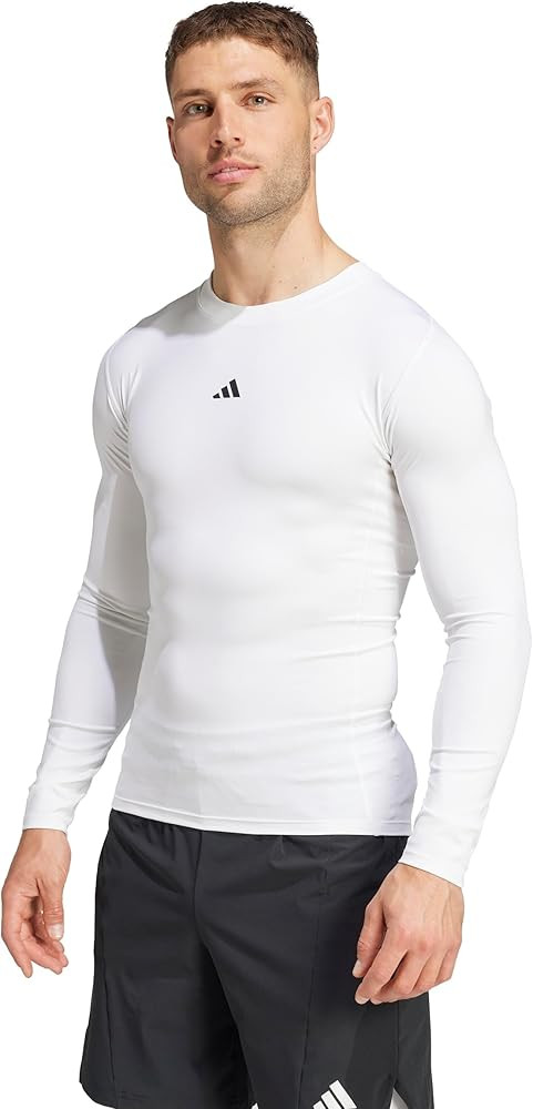 adidas Mens Techfit Compression Long Sleeve Training T-Shirt | Amazon (US)