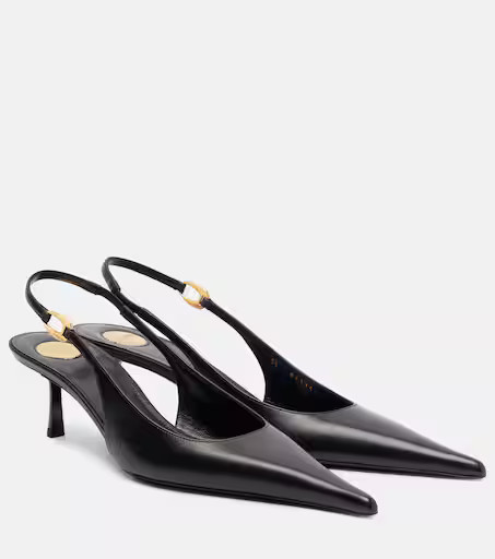 Vendome 50 leather slingback pump | Mytheresa (US/CA)