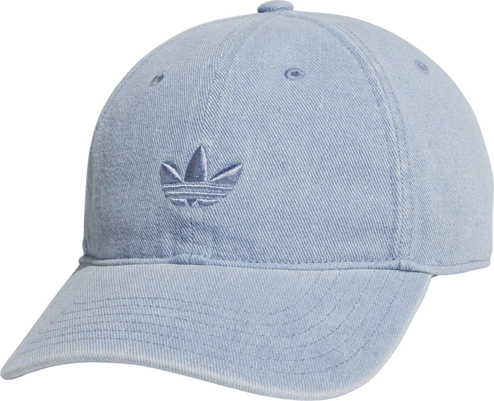 adidas Denim Strapback Hat, Men's, Small/Medium, Light Blue Denim | DICK'S Sporting Goods