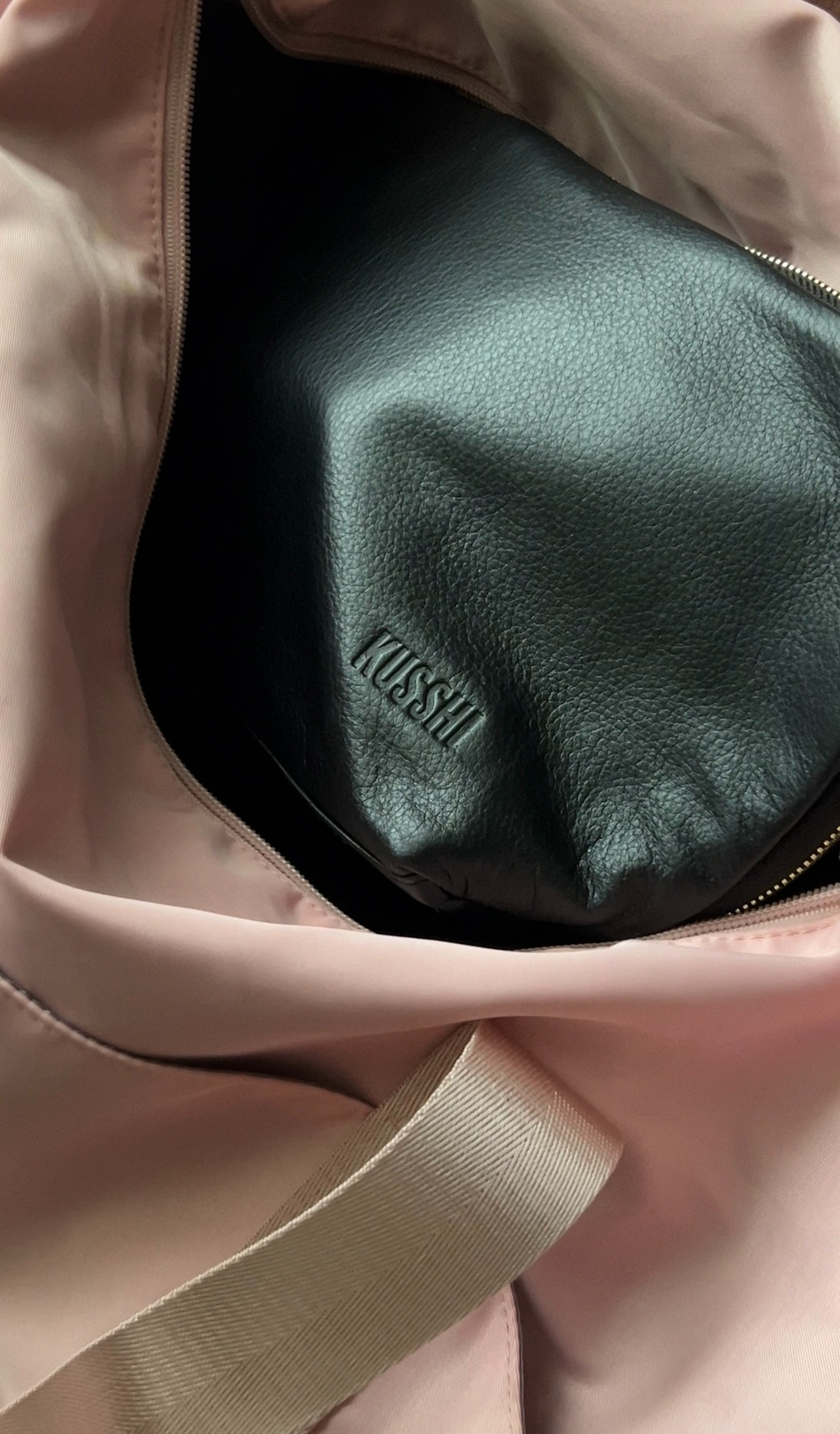 My new black leather KUSSHI makeup bag that is finally helping me be more organized! High quality, SO easy to clean, and super spacious. #BeautyFinds #MakeupBag #MakeupOrganization 

 

#LTKBeauty #LTKTravel
