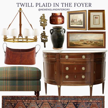 New England Interiors • Twill Plaid In The Foyer • Storage, Rug, Lighting, Ottoman, Wall Art, Candle, Console, Decorative Pieces. 🍂🤎

TO SHOP: Click the link in bio or copy and paste this link in your web browser 

#LTKhome #LTKGiftGuide #LTKHoliday