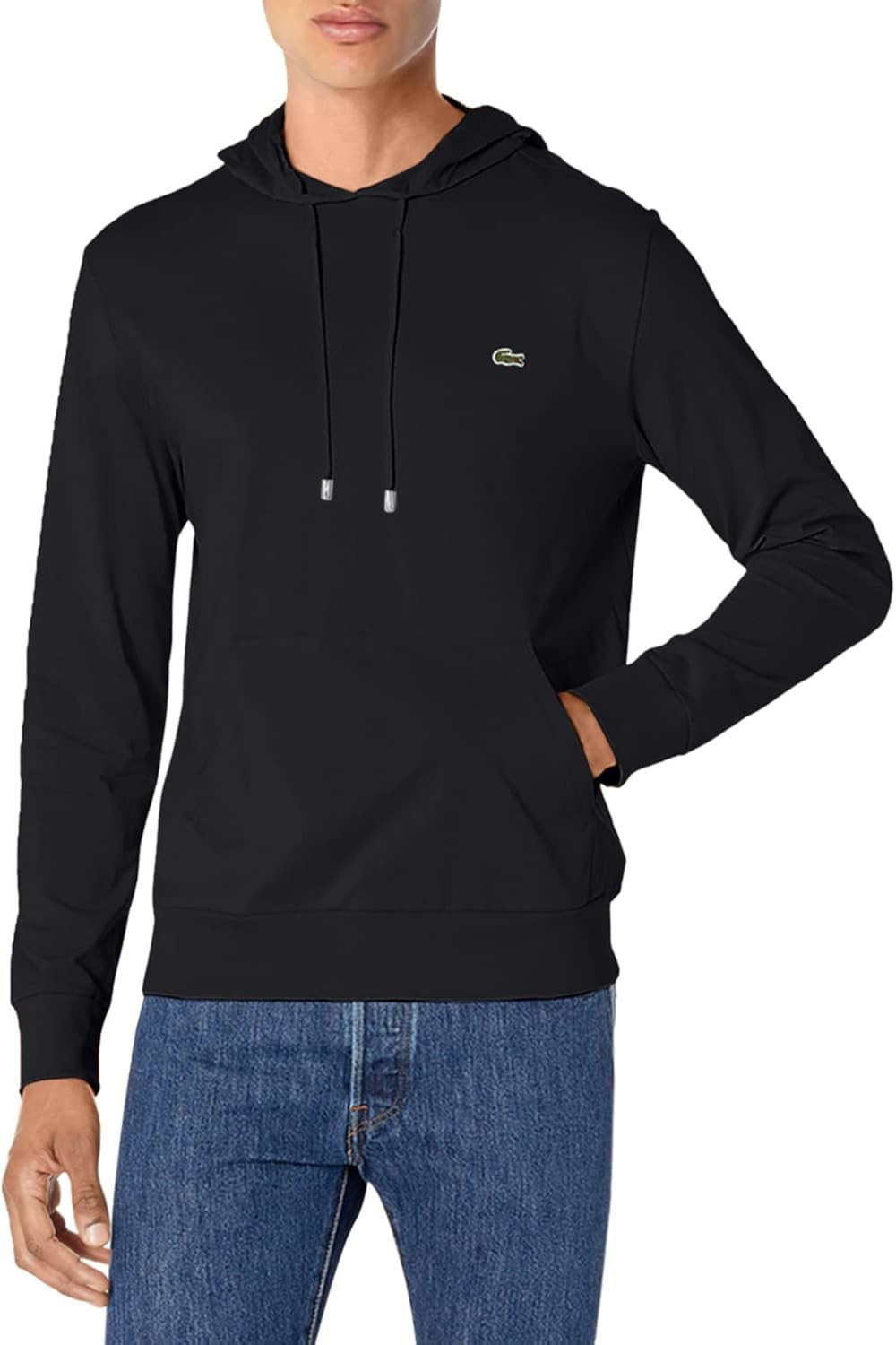Lacoste Mens Long Sleeve Hooded Jersey Cotton T-Shirt Hoodie | Amazon (US)