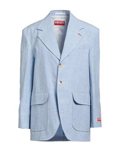 Kenzo Woman Blazer Sky blue Size 2 Linen, Polyamide | YOOX (US)