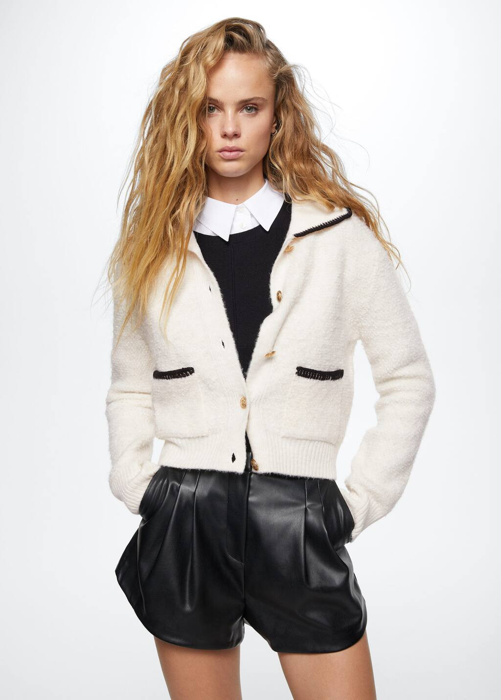Cardigan mit Kontrastborten | MANGO (AT)