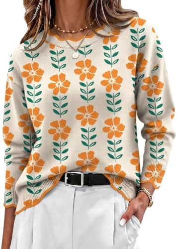 Zeagoo Sweaters for Women 2026 Fall Outfits Long Sleeve Winter Clothes | Amazon (US)