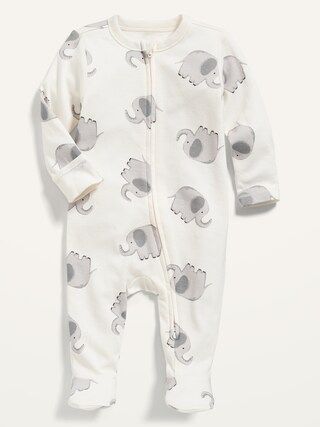 Unisex Printed Sleep & Play Footed One-Piece for Baby | Old Navy (US)