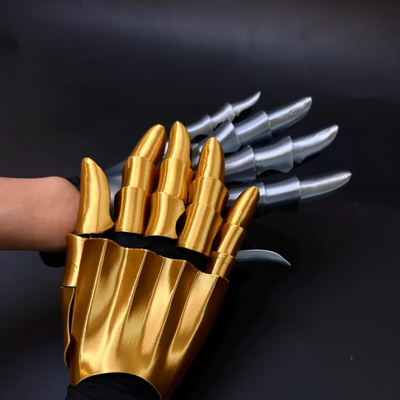 Silky Gold Articulated Gauntlet: Cosplay Armor, Futuristic Mechanical Hand - Etsy | Etsy (Global)