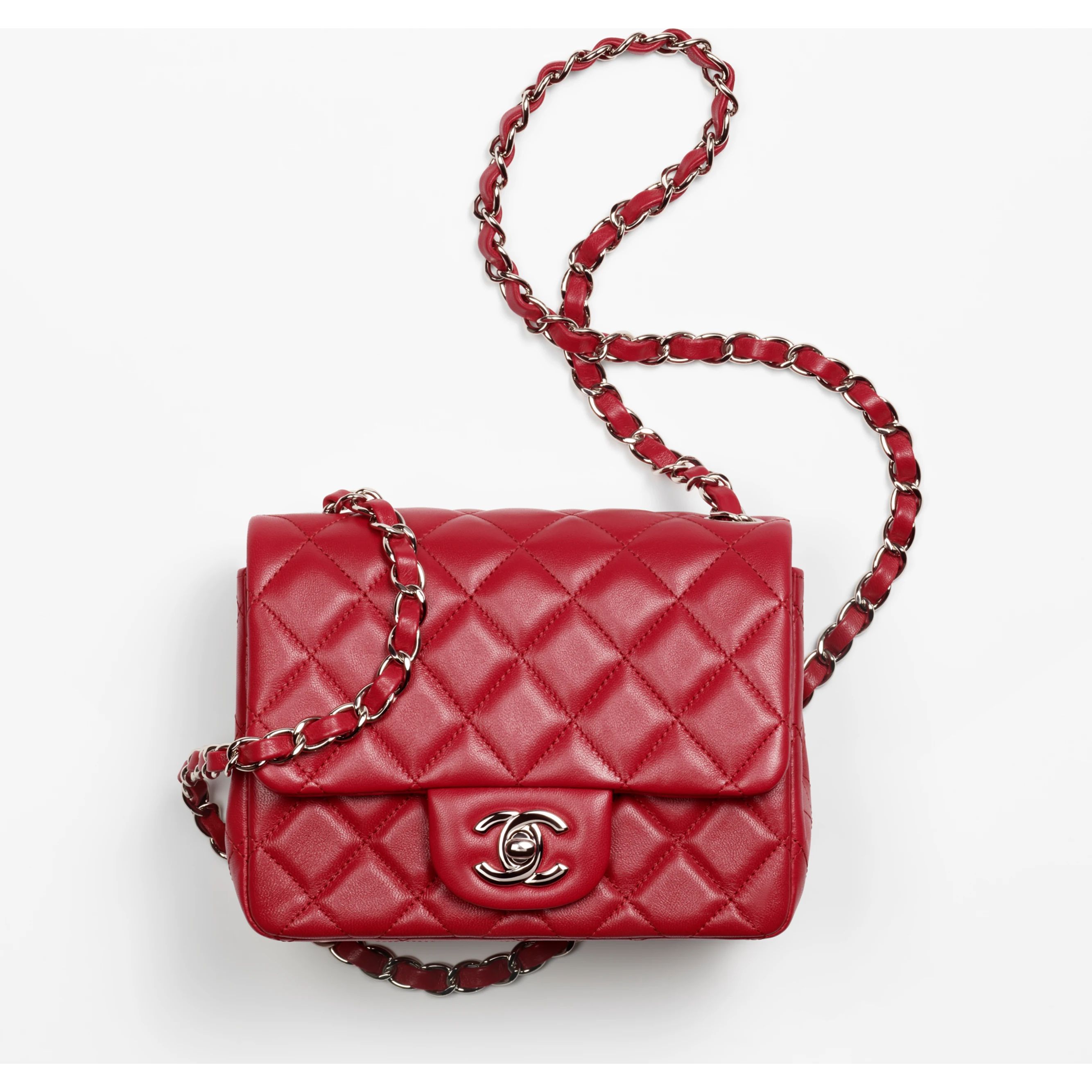 Mini flap bag, Lambskin & gold-tone metal, black — Fashion | CHANEL | Chanel, Inc. (US)