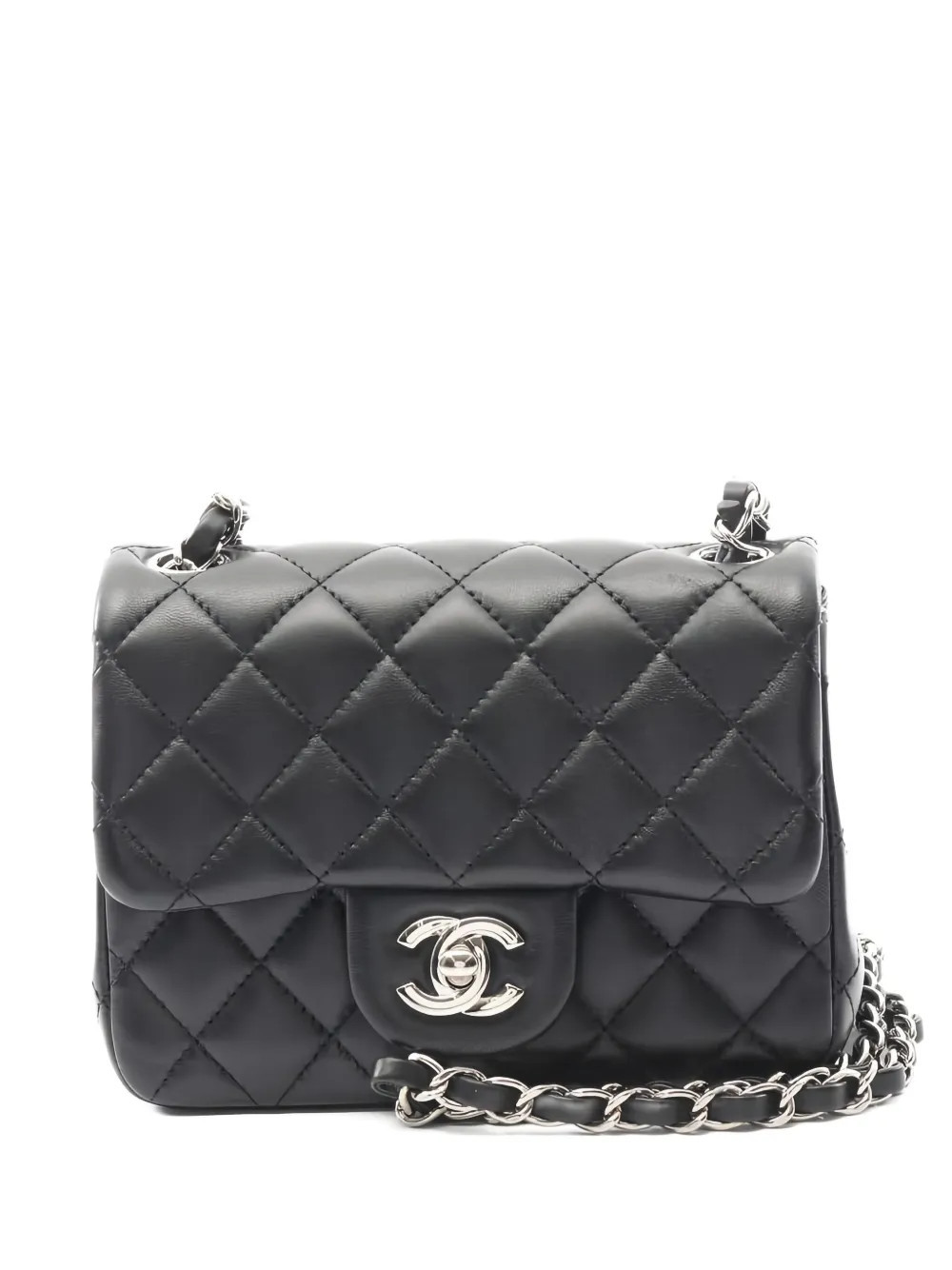 CHANEL Pre-Owned 2020-2021 Mini Classic shoulder bag - Black | Farfetch Global