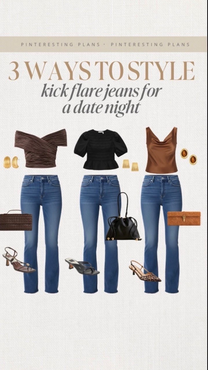Three ways to style kick flare jeans for date night  🙌🏻🙌🏻

#LTKSeasonal #LTKootd #LTKmomlife


#LTKSeasonal #LTKootd #LTKspringtrends