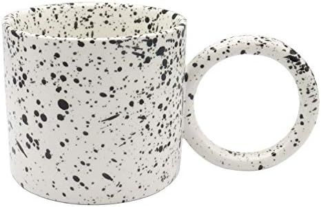 Ceramic Coffee Mug with Large Handle, 12oz Novelty Tea Cup for Cocoa/Cappuccino/Latte/Cereal, Sui... | Amazon (US)