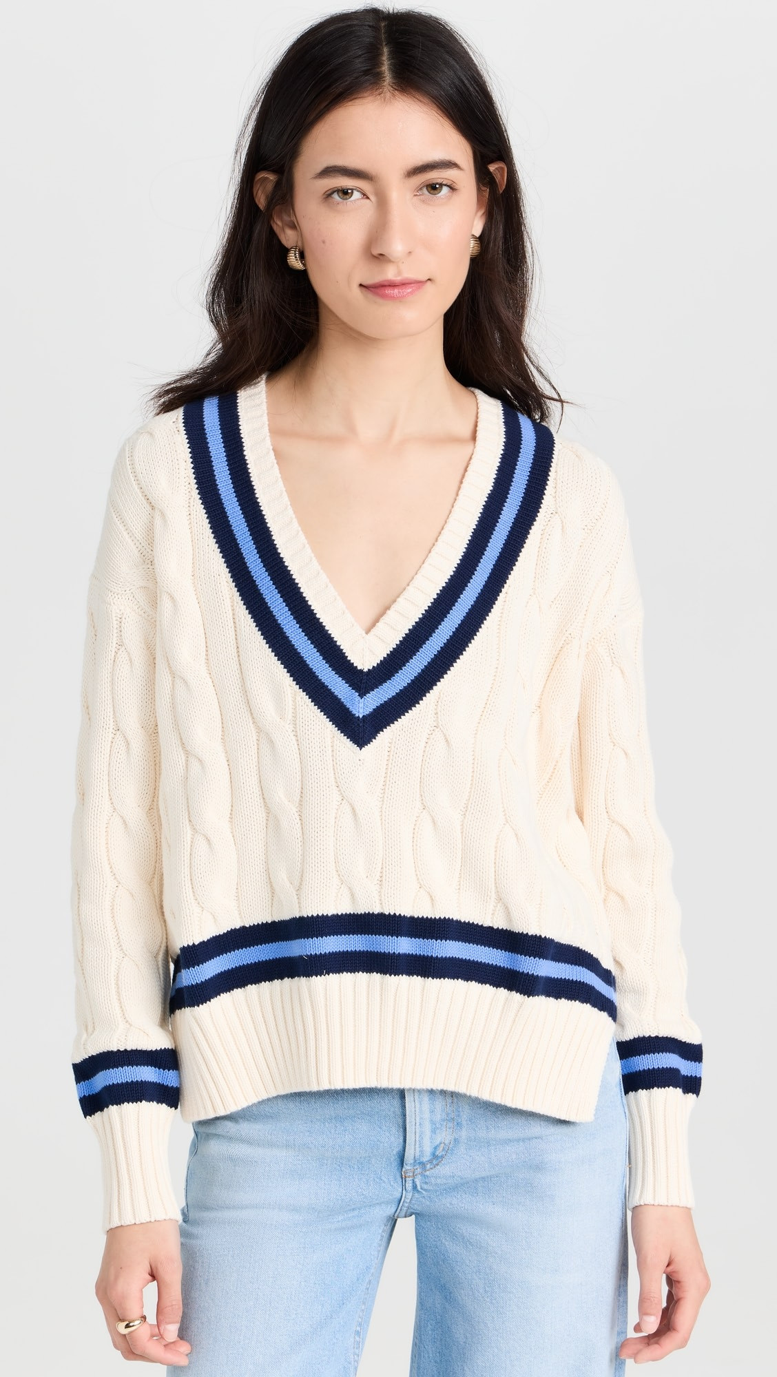 Cable Knit Cotton Cricket Sweater | Shopbop