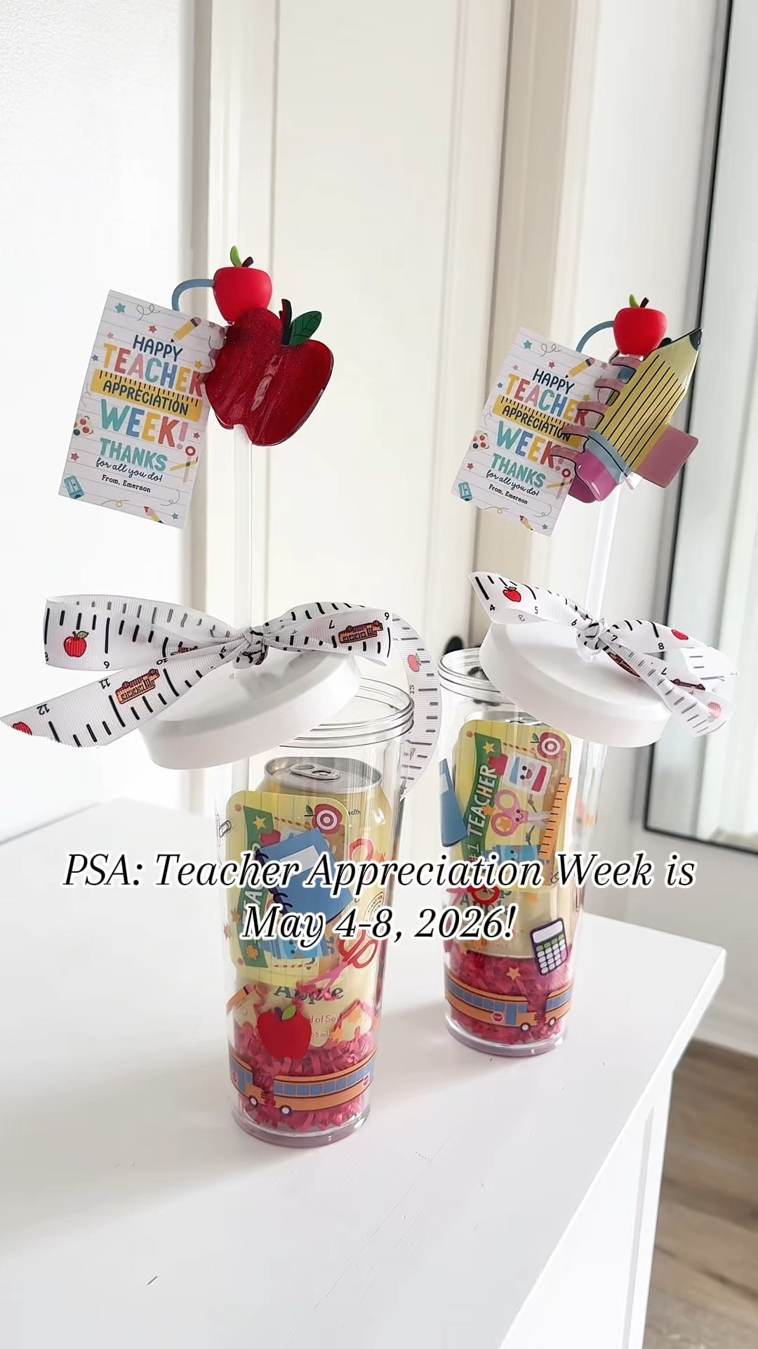 DIY teacher appreciation gift ideas for teachers #teacherappreciation #teachergift #diygift 