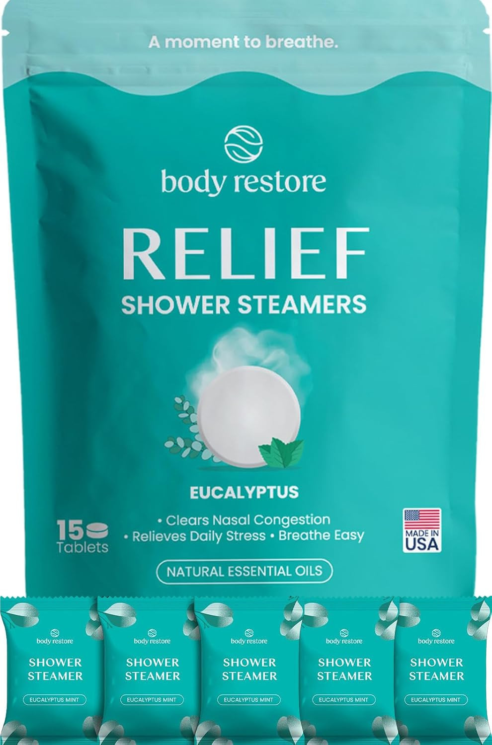 BodyRestore Shower Steamers Aromatherapy, Self Care Gifts, Relief 15 Pack | Amazon (US)