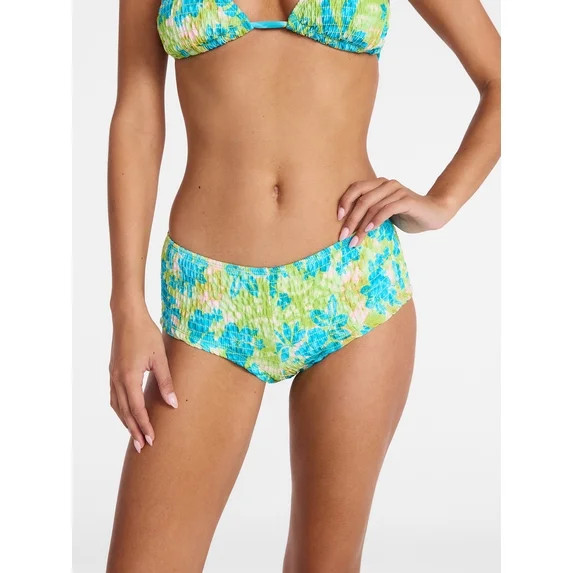 No Boundaries Womens Low Rise Shortie Bikini Bottom, Sizes XXS-XXL | Walmart (US)
