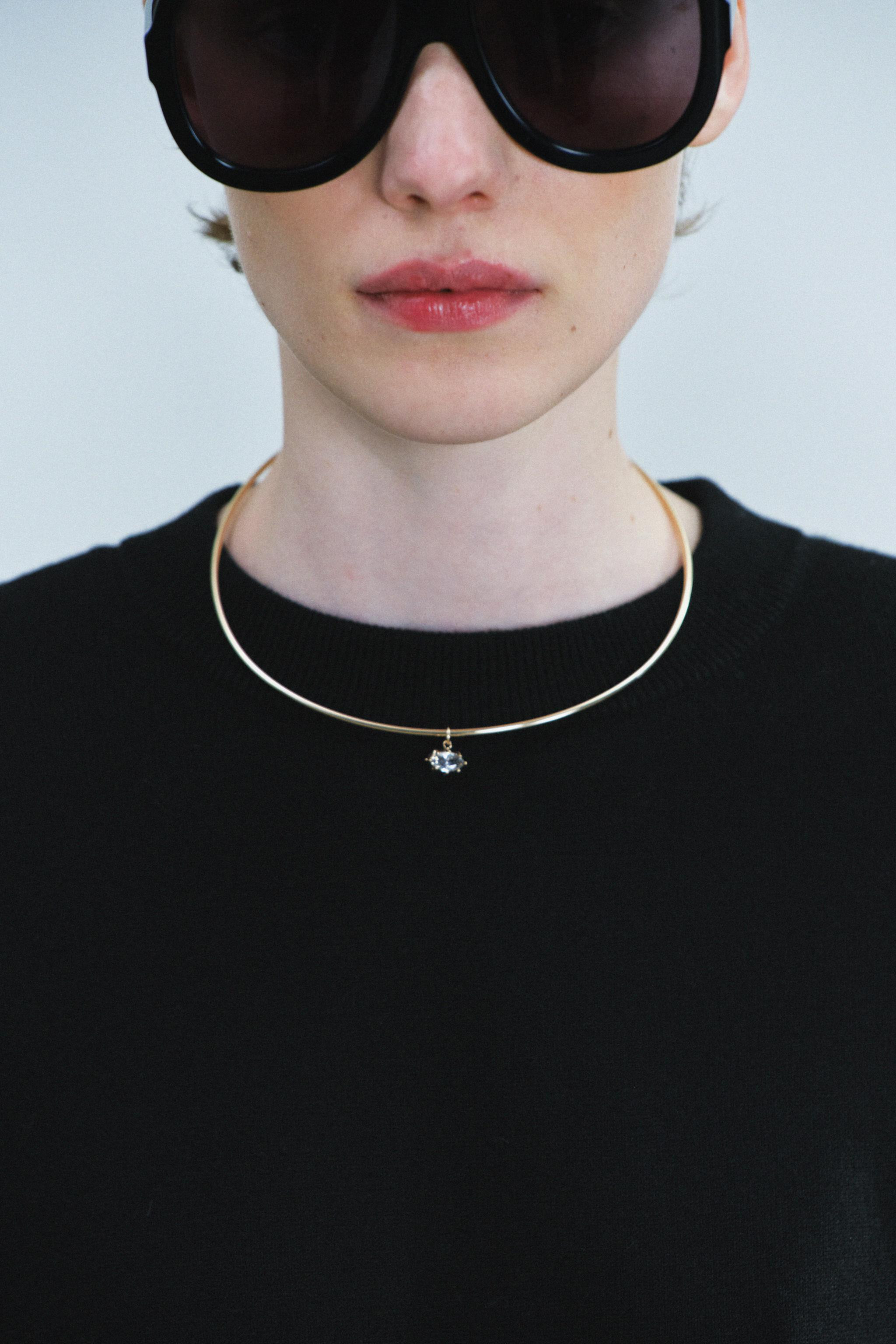 RHINESTONE CHARM CHOKER NECKLACE | Zara DE